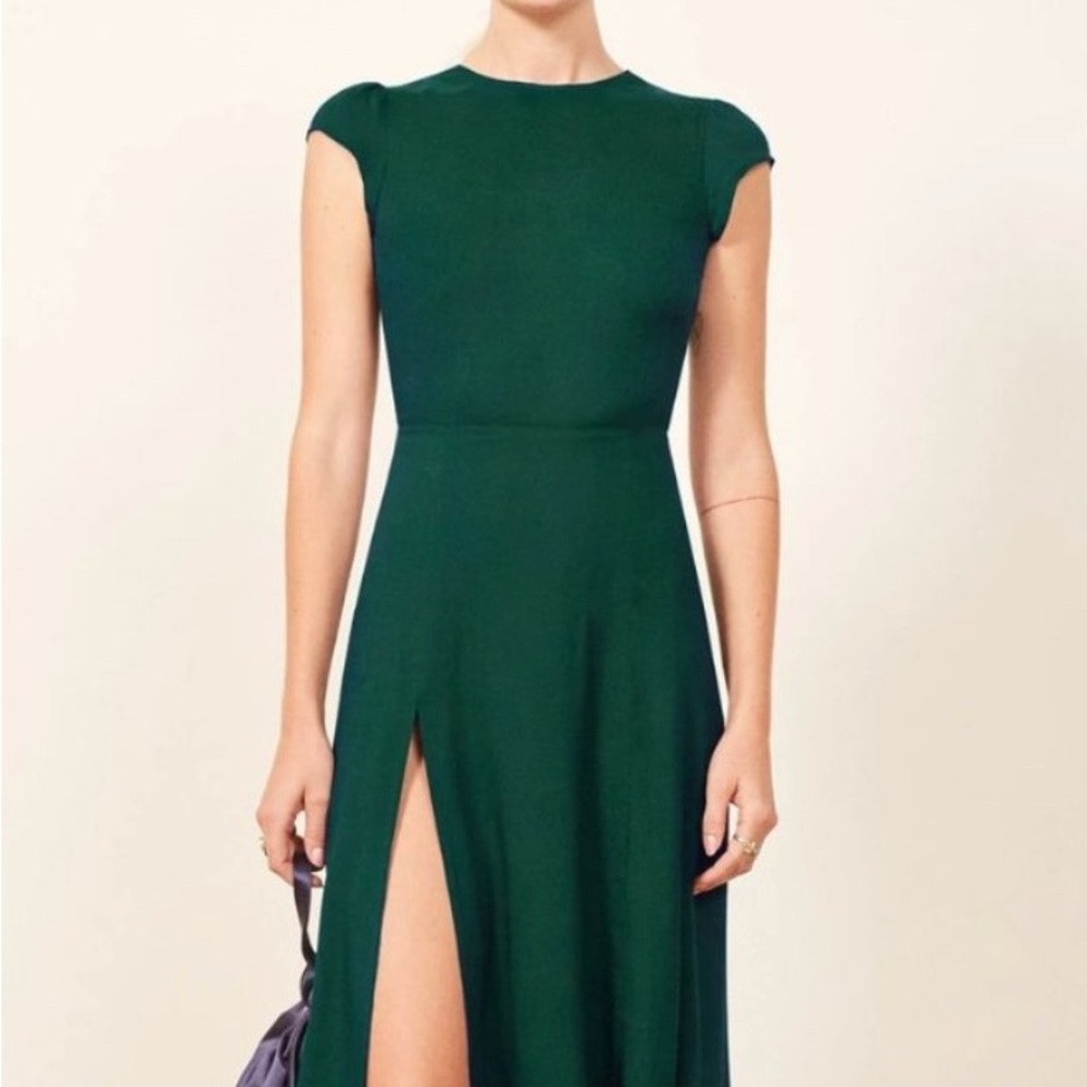 Reformation Green Maxi Dress